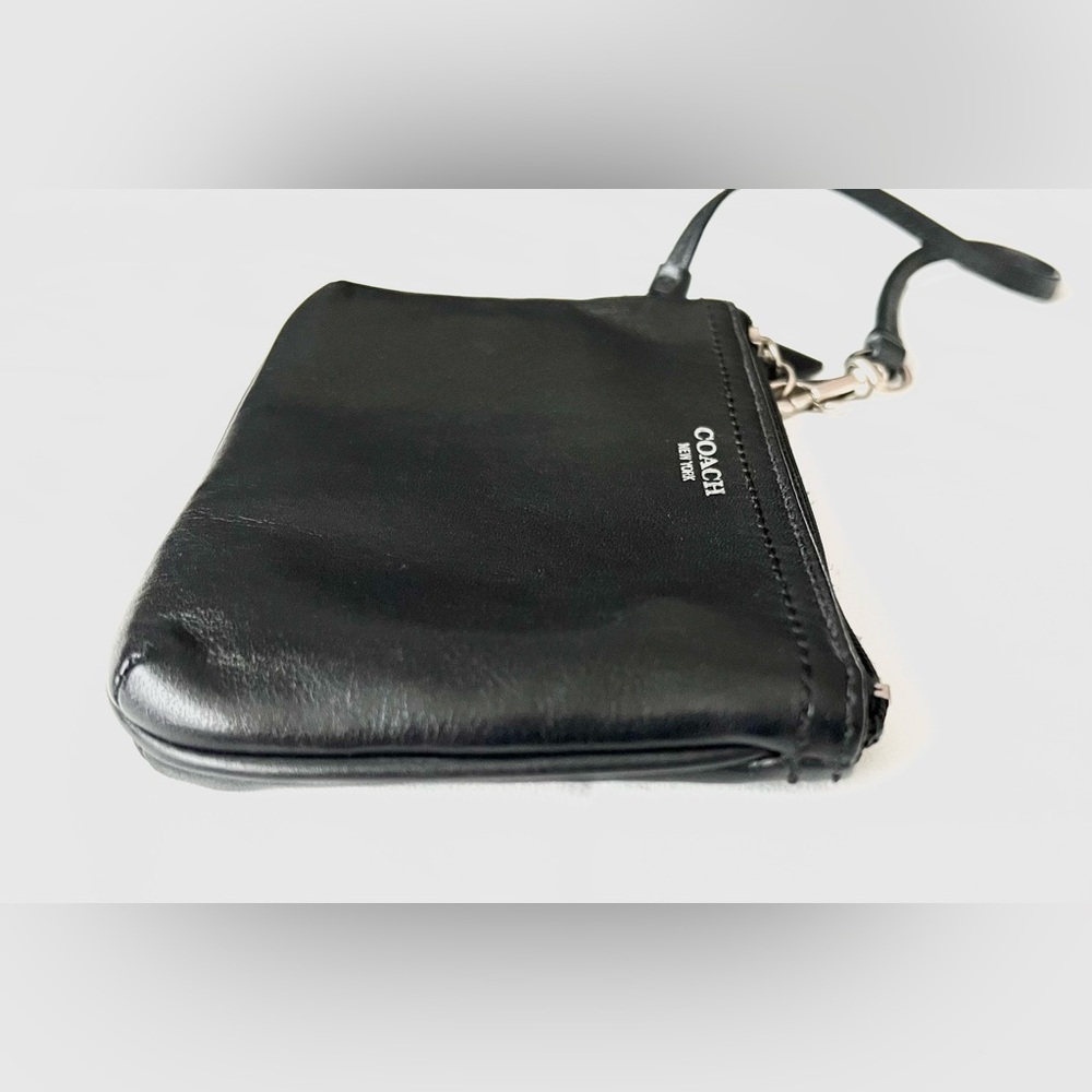 Coach Black Leather Wristlet - Picture 7 of 10